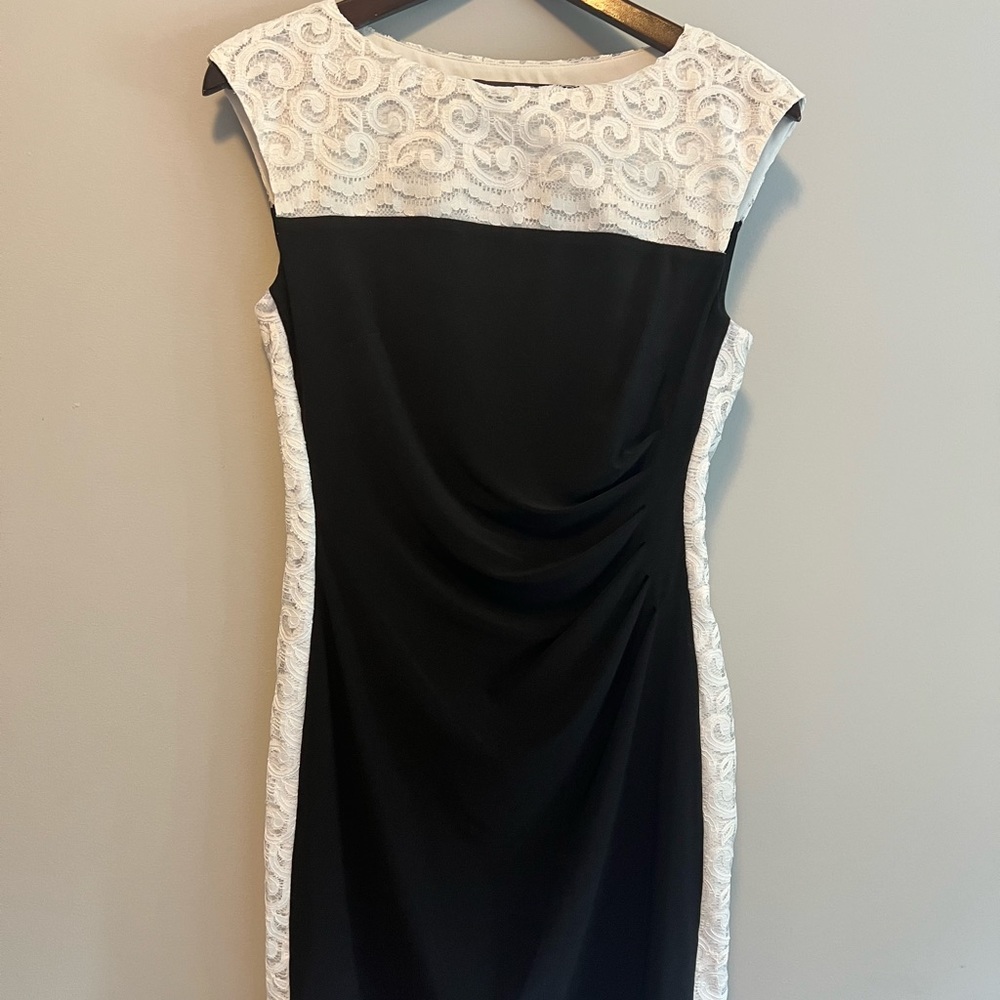 Ralph Lauren Chaps black and white dress.